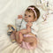 RXDOLL Cute Reborn Baby Dolls Silicone Full Body Girl 18 inch Realistic