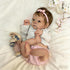 RXDOLL Cute Reborn Baby Dolls Silicone Full Body Girl 18 inch Realistic