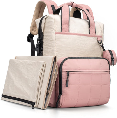 VONAL Diaper Bag Backpack, Lightweight Baby Diaper Bags, Travel Large Diaper Bag