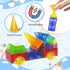 Blocks,66 3+ 3-8 Huaker Magnetic Piece Translucent Building Blocks for Boys Girls Birthday Gifts,Multi Shape Magnetic