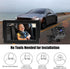 ZDAGELD 4.3 Inch 1080P 80% 150 360 8 Baby Car Camera Monitor, Mirror, Clearer Night Vision Baby Mirror for Car Back
