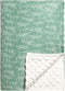 Green Sage Baby Blankets, Sage Toddler Blanket for Boys Girls, Dotted Backing,
