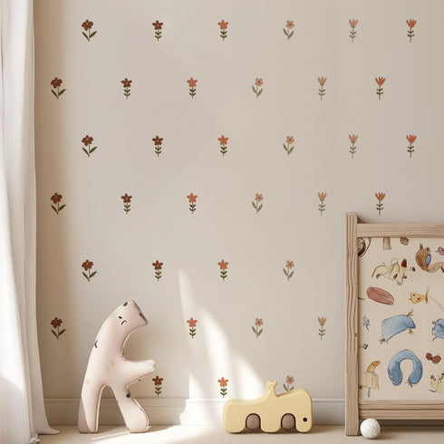 6 QUCHENG Boho Wall Stickers Girls Bedroom Removable Wall Decals Nursery Kids Room Decor Vinyl Murals DIY Cute