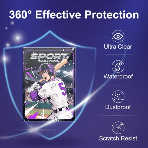 6000ct Card Sleeves for Trading Card,Soft Penny Baseball Card Sleeves,Clear Plastic Card Protectors Fit