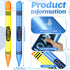 Lunmon 2 43.31 Inch Set Pieces Jumbo Inflatable Crayons Balloons Neon Large Blow up Crayons Decor Giant Crayon Prop