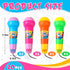 20 4 7.5 2.2 Inch Woanger Pieces Echo Microphone Toy Play Microphones for Kids Bulk Fun Voice Amplifying Multicolored