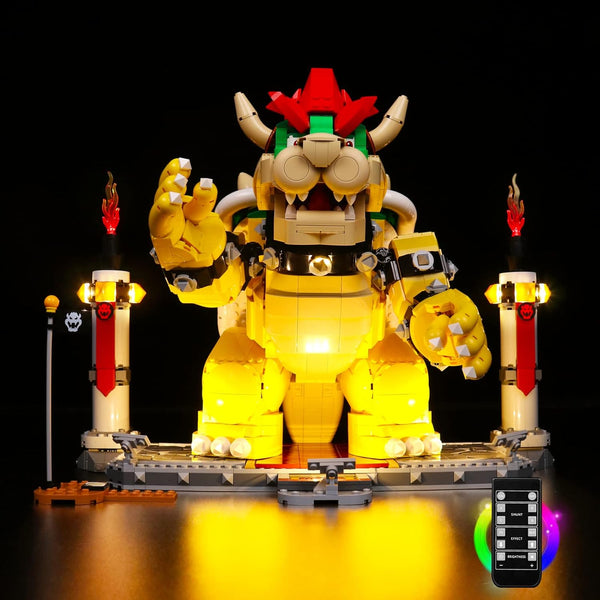 VONADO Led Light Kit Compatible with Lego The Mighty Bowser 71411, Remote-Control Version