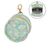 PYBUG Watercolor Scallop Round Pacifier Storage Case, Polyester & TPU Lined with Hook Buckle, Pacifier Container Box