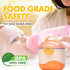 550ML Baby Formula Container to Go Formula Dispenser On the Go with Snap-On Lid Fork and Spoon for Toddler Travel