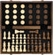 AMEROUS Magnetic Wooden Chess and Checkers Game Set, 15 Inches, 2 Extra Queens, Gift Package