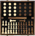 AMEROUS Magnetic Wooden Chess and Checkers Game Set, 15 Inches, 2 Extra Queens, Gift Package