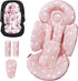 TinlyFinly Newborn Car Seat Insert, Head and Body Support, Reversible Infant Insert Compatible