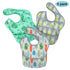 3 Pack 12-48 PandaEar Super Light Weight Baby Bib, Waterproof, Washable, Stain Oil and Odor Resistant Months