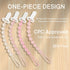 4 Pack MINMUNJIU Pacifier Clips Baby Girl, One Piece Flexible Soft Binky Clips Silicone Pacifier Holder Clip for Girls