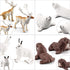 18PCS Arctic Animal Figures, Realistic Polar Animal Toys for Kids with Ocean Sea Animal Figurines