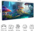 MTG Playmat for Card Game, Stitched Magic Zone, 24x14 inches Non-Slip Silicone Bottom Battle Mat-Forest Mushroom