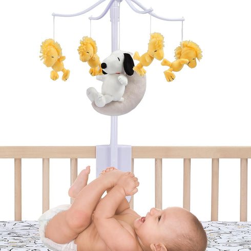 Snoopy Love Musical Crib Mobile - Soothing Baby Toy for Nursery