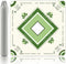 Gedgan Mahjong Mat with Lotus & Butterfly Artwork - 32.4x32.4 Inch Hand-Painted Style