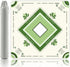 Gedgan Mahjong Mat with Lotus & Butterfly Artwork - 32.4x32.4 Inch Hand-Painted Style