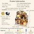 Spilay DIY Miniature Dollhouse Kit | 1:24 Scale Mini House with Wooden Furniture, Dust Proof Cover & Music Box