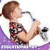 Lewtemi Silver Saxophone Musical Instruments Toy for Kid Toddler Fake Plastic Preschool Music Toy Gift Portable Wind