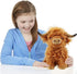 Kulupu Animal,10.5 inches Highland Cow Stuffed Realistic Cow Plush Toy,Animal Cattle Plush Farm Toy,Farm Plushie