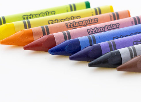 8 BAZIC Products Color Premium Quality Super Jumbo Triangle Crayon