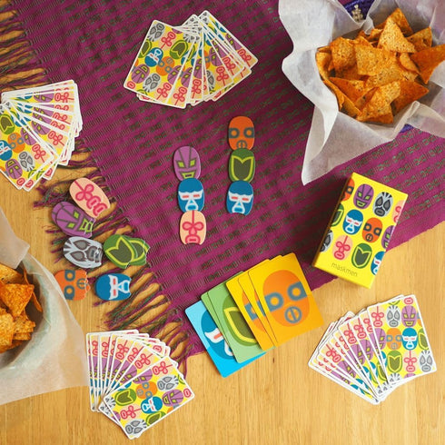 26 9+ 20-Minute Oink Games Maskmen Strategic Shedding Card Game | Players | Ages | Portable Game