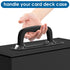 110+ Magnetic Card Holder Deck Case - Leather Magnetic Closure Commander Card Portable Storage for Sports Cards