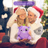 Kawaii Purple Cow Plush Stuffed Animals Pillow, Soft Cow Pillows, Birthday Gift Home Decoration for Kids Girls Boys