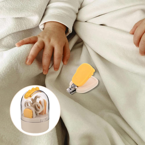 Set Nail Clippers with Non-Slip Ergonomic Handle and Light, Newborn Grooming Kit for Manicure and Pedicure Care