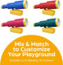 Playset, Set Jungle Gym Kingdom Playground Accessories - Pirate Ship Telescope for Kids - Plastic Attachment