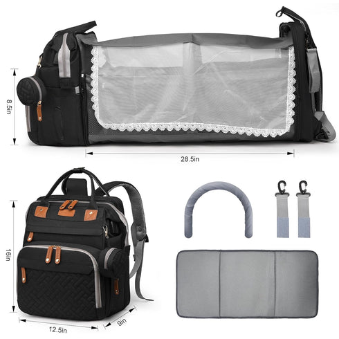JKJRJJ Backpack Backpack, Diaper Bag with Changing Station, Large Diaper Bag For Boys And Girls, Multifunctional