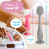 Bumco Baby Bum Brush + Mini Diaper Cream Spatula with Case - BPA-Free Butt Spatula Baby, Soft Diaper Spatula, Baby