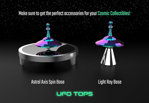 1980 UFO Tops Rendlesham - Metal Spinning Fidget Toy Top - Inspired by The Documented UFO Sighting in Rendlesham