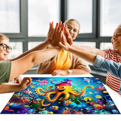 Beautiful Colorful Ocean 1000 Piece Jigsaw Puzzle for Adults, Challenging Puzzle for Relaxation