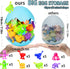 1 2 3 4 5 Toddler Suction Cup Bath Toys, Easter Basket Stuffers Animal Bath Toys for Kids Ages Mold Free Bathtub Window