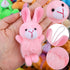 64 Pieces Mini Plush Animals Toys Set - Cute Small Stuffed Animal Keychain Jungle Animal Decor for Parties