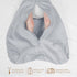 david's kids Muslin Cotton Baby Sleep Sack 6-12 Months, 2 Pack, 100% Cotton, TOG 0.5, White & Grey, Soft Wearable