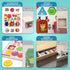 TOY Life Wooden Busy Board Montessori Toys, Activity Board Sensory Toys for Toddlers 1-3, Educational Motor Skills