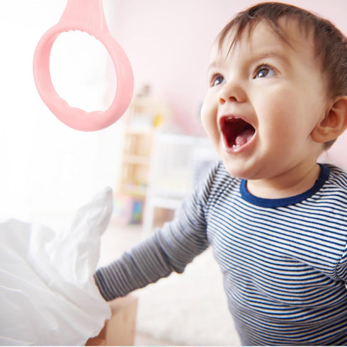 3 Pairs Children's Bed Pull Ring Walking Assistant Rings - Baby Toy Accessories for Crib Playpen, Toddler Vertical (PP)