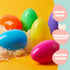 12 6 Inches JOYIN Pcs Large Plastic Easter Eggs, Colorful Jumbo Eggs Fillable for Easter Themed Hunt Basket Stuffers