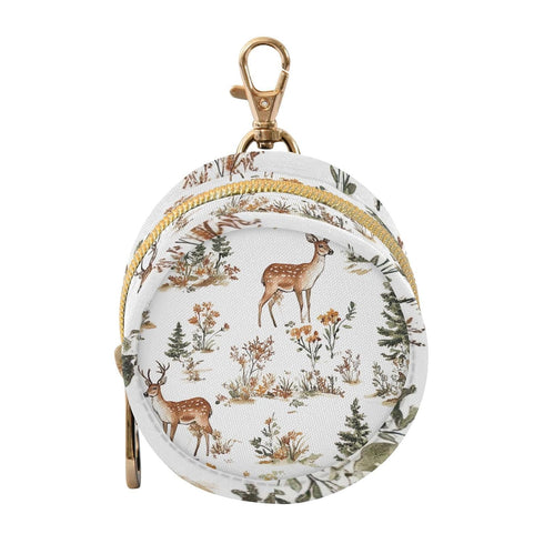 YETTASBIN Deer Portable Pacifier Holder Case with Metal Hook Buckle & Zipper for