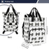 YANENDIE Backpack, Backpack Backpack Buffalo Plaid Bows Black White Diaper Bag Unisex Travel Baby Diaper Bags
