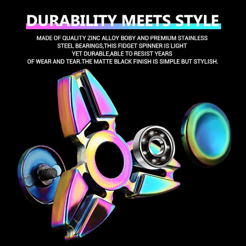 7 Pack-Anxiety SCIONE Metal Fidget Spinner for Kid Adult, Sensory Hand Fidget Toy Toys Stress Relief Reducer-Party