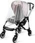 Mosquito and Bug Net for Baby Strollers, Bassinets, Cradles, and Car Seats - Safe Mesh White Buggy Cover