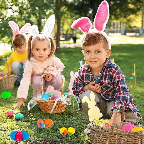 100 Pcs Prefilled Easter Eggs Filled with Novelty Toys,Bright Colorful for Easter Basket Stuffers,Easter Party Favors