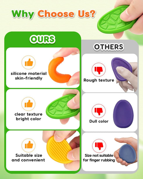 24 Pack Fidget Toys Sensory Stone for Kids: Textured Worry Stones for Adults - Bulk Fidgets for Classroom Prizes Gooide