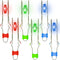 6 Packs Retro Light Up Gyro Wheels, Flashing Gyro Wheel Rail Twirler Gift for Boys and Girls