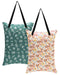 ALVABABY 2 Pack Large Wet Dry Bag Waterproof Hanging Cloth Diaper with